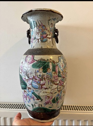 Large chinese crackle - large, glaze