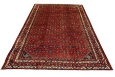 Handmade Large Vintage Wool Rug 305x213 Cm Red Oriental All-over Carpet