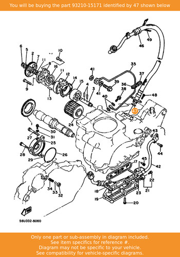 Yamaha ring 93210 15171 oem - o-ring,, 93210-15171