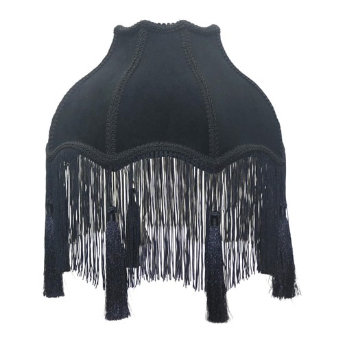 Velvet lamp shade - lamp,