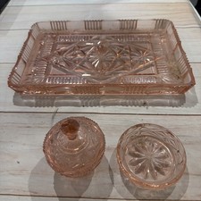 Vintage Art Deco Salmon Pink