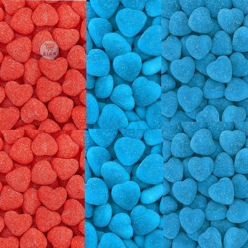 Damel fizzy sour - filled, hearts
