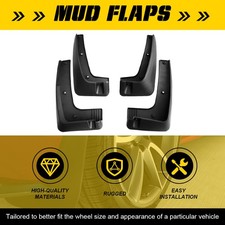 4PCS BLACK MUDGUARDS MUD FLAPS