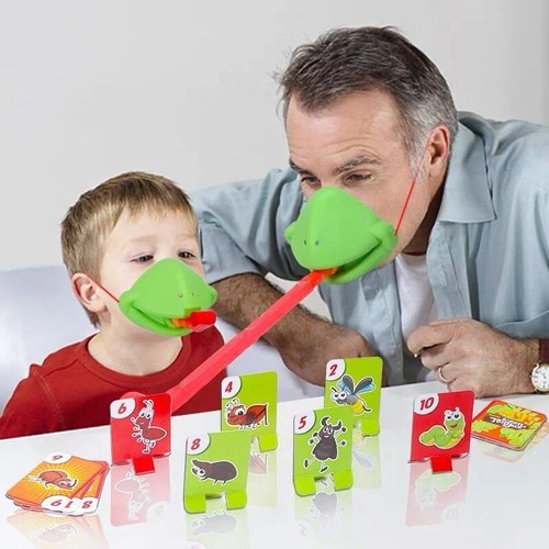 Frog mouth tongue blowing - tongue,