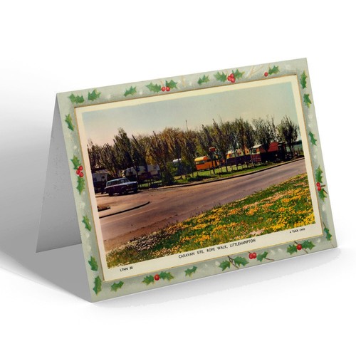 Christmas card vintage - card, sussex