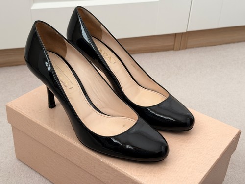 Prada high heel black patent - heel,