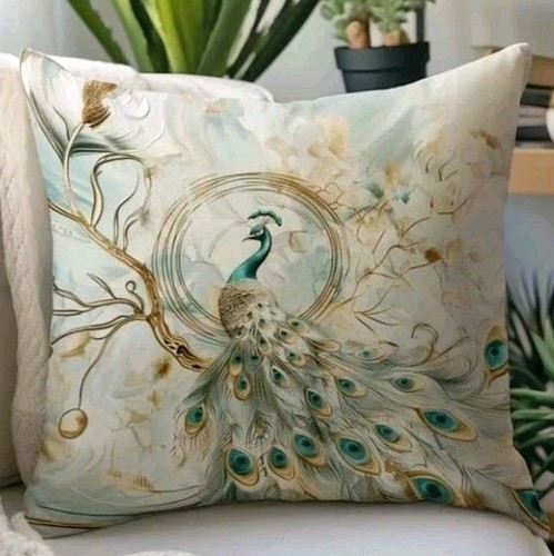 Peacock cushion covers - 1,