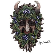 Green Man Wall Plaque Garden
