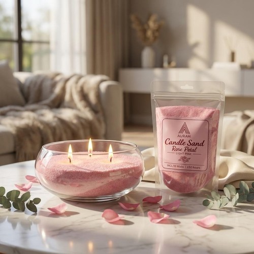500g rose scented candle - rose,