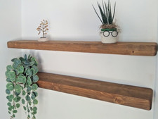 Rustic shelves floating solid - rustic,