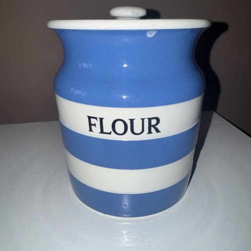 Green cornishware flour - g,