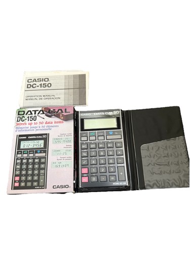 Casio vintage calculator data - casio,