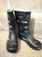 Joules Navy Wellington Boots