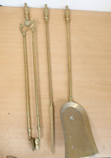 Vintage Brass Fire Tools Tongs