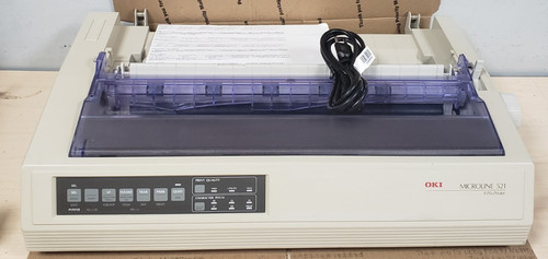 Oki microline 521 dot - dot, matrix