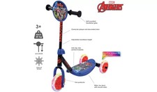 Marvel Avengers Tri Lite 3 Wheel Scooter Light up Motion Activated Led Wheels 3+