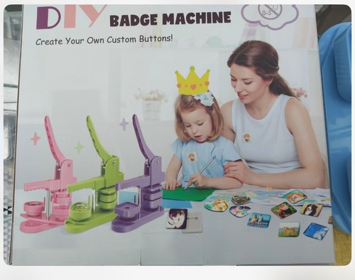 Badge making machine and - badge,