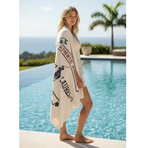 Vtg ralph lauren beach towel - lauren,