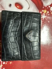 Prada Croc-Embossed Leather