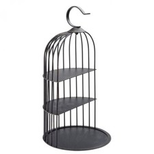 3 Tier Vintage Black Birdcage
