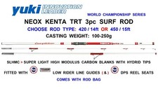 CLEARANCE YUKI NEOX KENTA TRT 3pc SLHMC BEACHCASTER ROD FUJI TITANIUM GUIDES