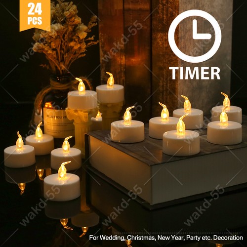 24pcs led tea lights - 12/24pcs,
