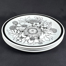 Alfred Meakin Samoa 3 x 9" / 23cm Salad / Luncheon Plates - Made in England VGC!
