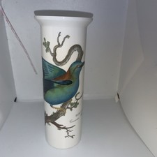 Portmeirion Birds of Britain Cylinder Vase approx 17cm Tall
