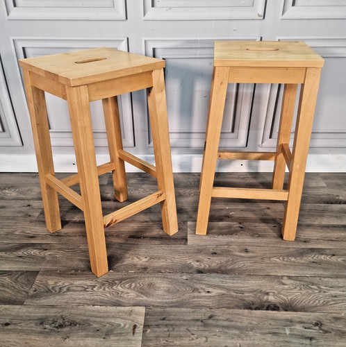 Pair vintage bar stools - vintage,