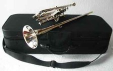 Flag Trumpet Shiny Chrome With Hard Case & Mouthpiece