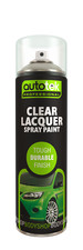 AutoTek Clear Lacquer Multi-Purpose Aerosol Spray Paint 500ml 