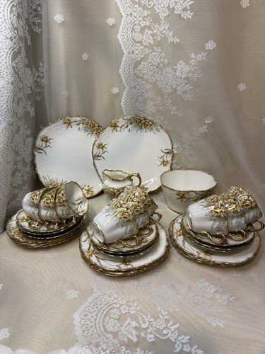Antique aynsley tea set - aynsley, 9