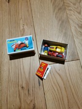 Vintage Guisval 571 Red Vespa Lambretta Scooter & sidecar Mint boxed + Figure