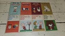 8 Peanuts Charlie Brown Snoopy Vintage 1st Edition Books Charles M Schultz