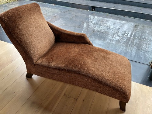 Leopard print chaise lounge