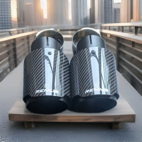 Pair matt black pipe - pair,