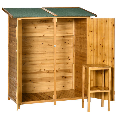 Wooden garden storage shed - garden,