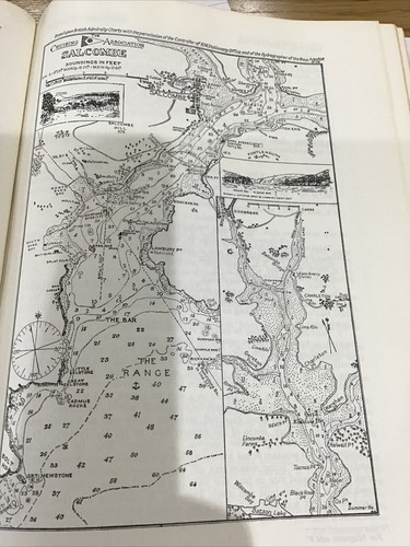 Vintage sea chart nautical - vintage,