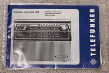 Telefunken Operating Instructions Manual Bajazzo Universal 301 Radio Set Stereo