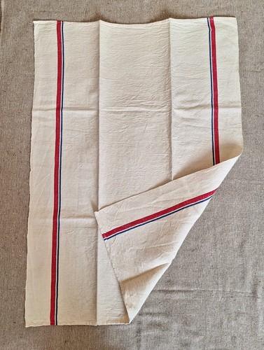 Vintage french linen teatowel - vintage,