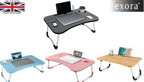 Folding laptop table bed tray - table,