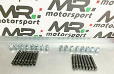 Kit 20 colonnette dadi ruote BMW Serie 3 E46 E36 M3  M12 x 1.5 80mm ch17 Racing