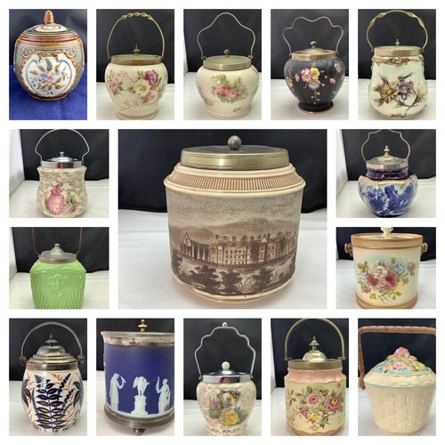 Vintage china biscuit barrel - biscuit,