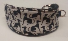 Black Italian Greyhound tab  dog dog collar