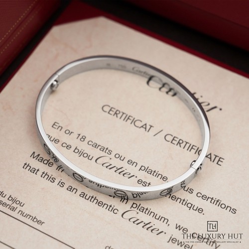Cartier 18ct white gold love - gold,