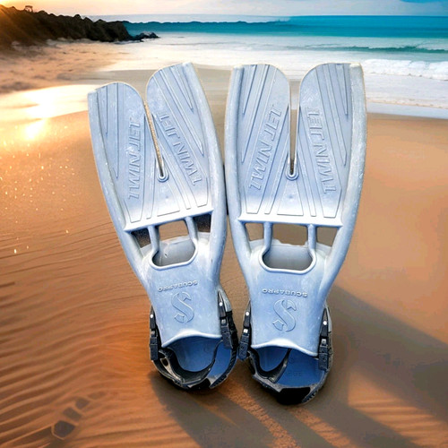 Scubapro twin jet gray fins - scubapro,