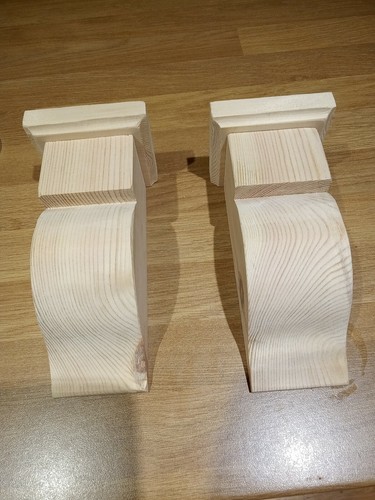 Pine wood corbels 2 - pine,