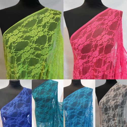 Metres lace floral fabric - floral,