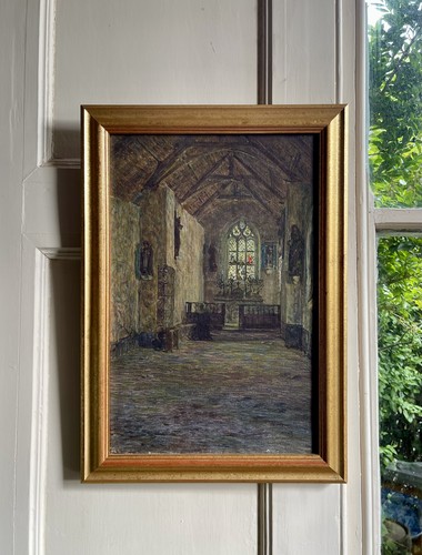 Antique oil painting george - oil,
