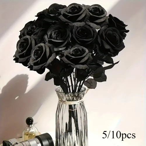 10pcs artificial black - 5/10pcs,